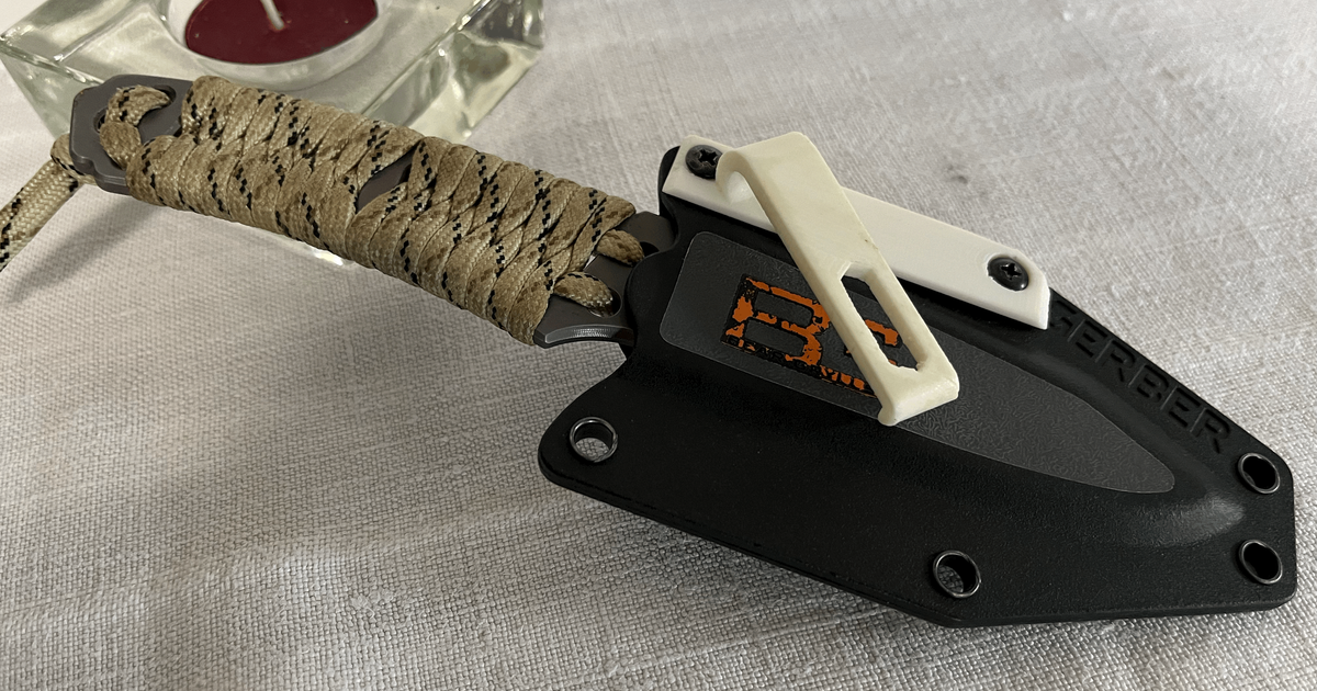 Kydex clip by StoneRiver Download free STL model