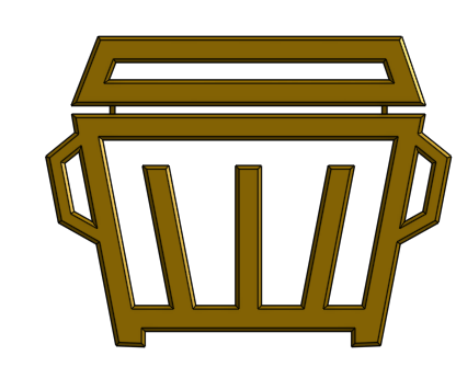 Rocket League Dumpster Rank 3D sign