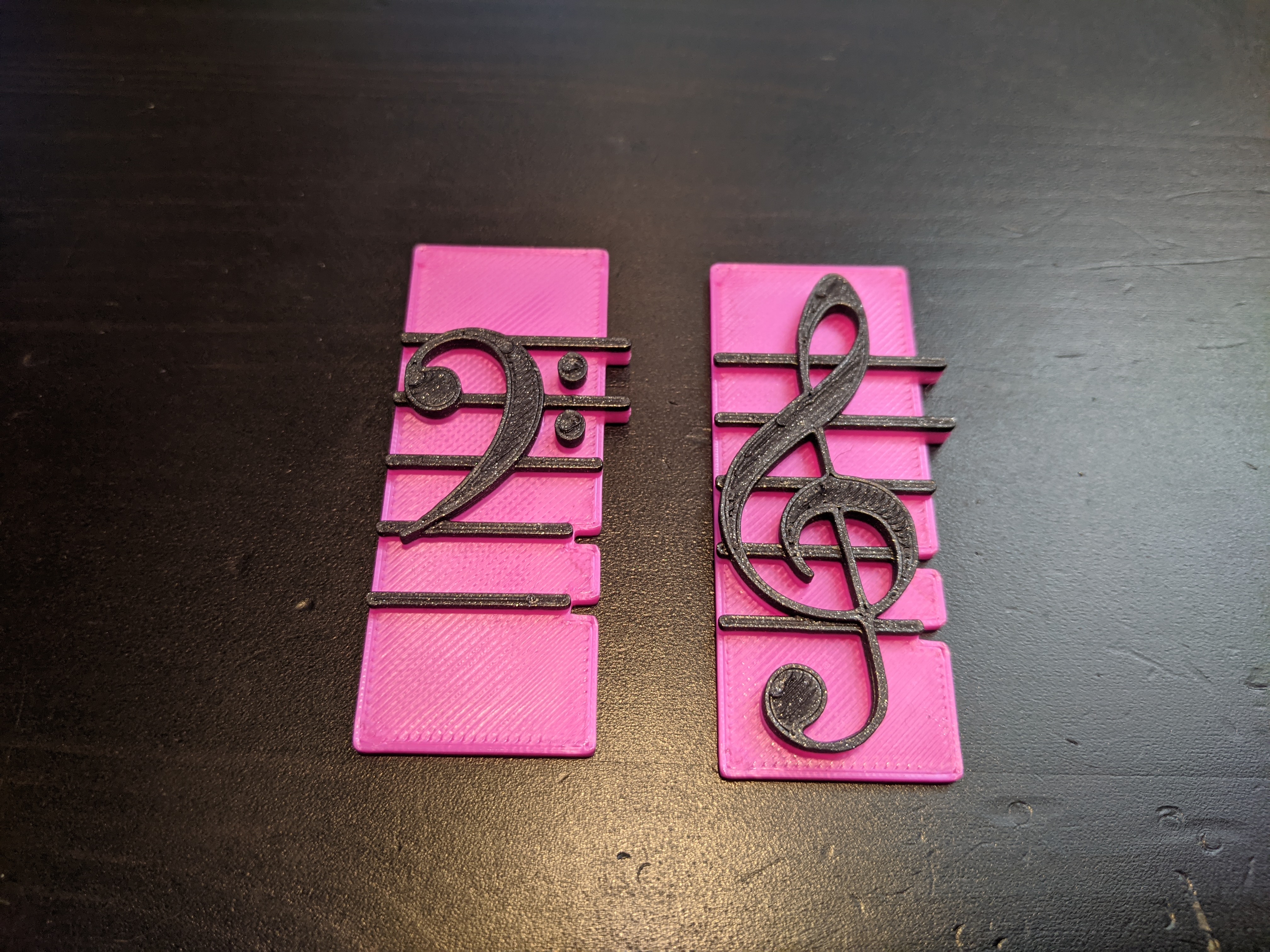 Miniatura 2 do modelo 3D Interlocking Music Notes