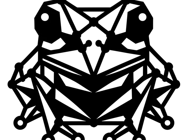 Geometric Amphibian - 3D Printable Frog Art