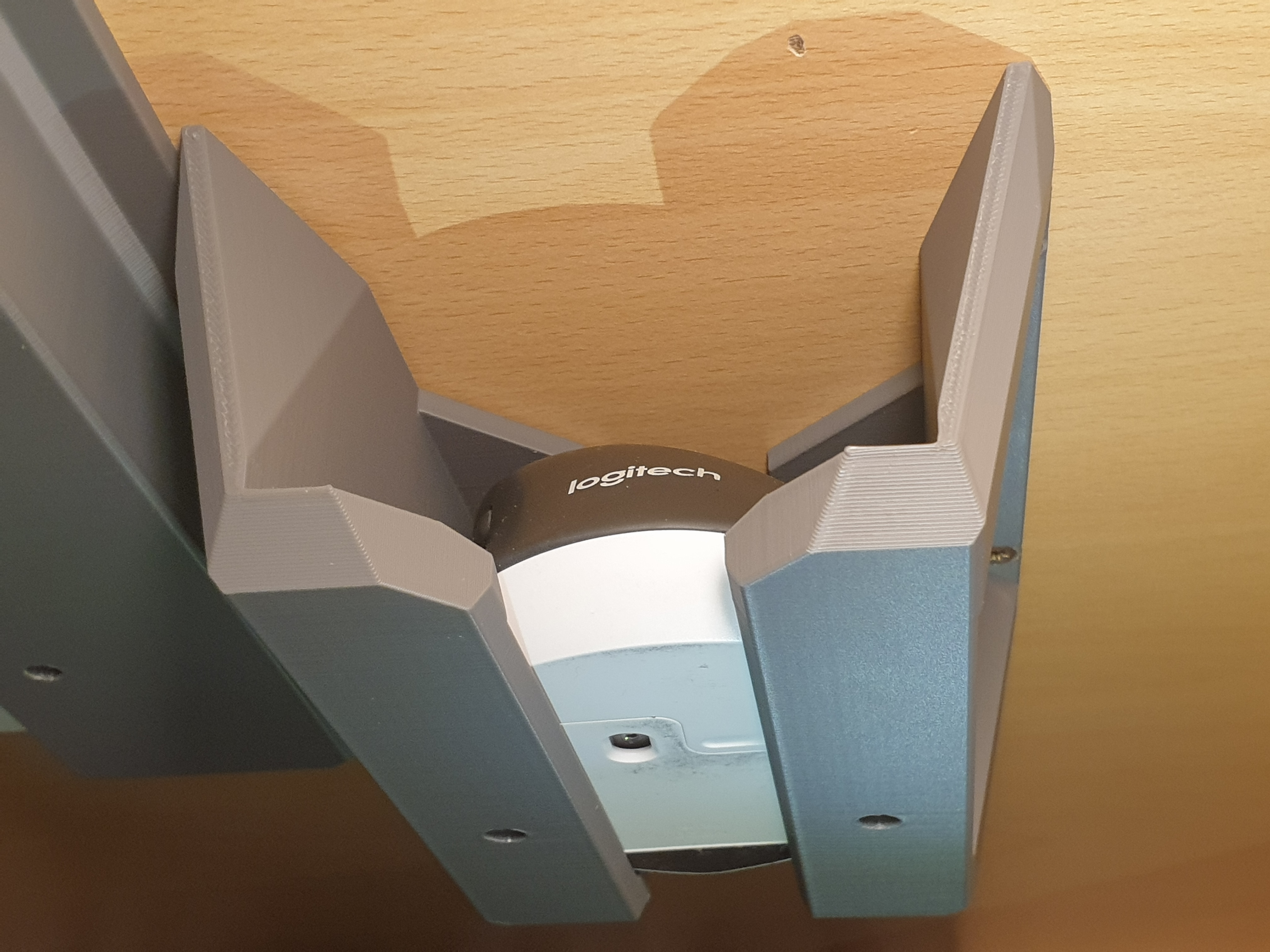 Mouse Under Desk Holder/Mount/Brackets (Remix'ish) 3D model