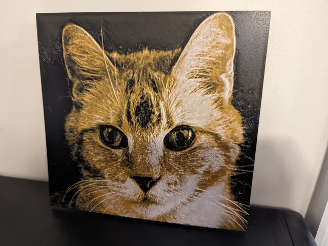 Cat Portrait (HueForge)