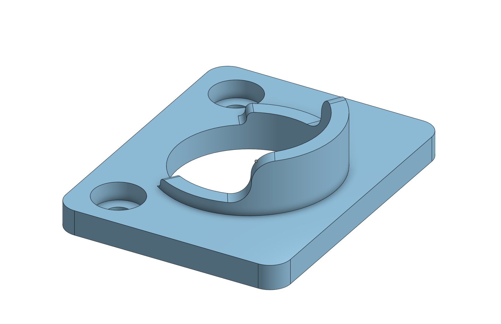 PVC Tube mounting bracket (Parametric)