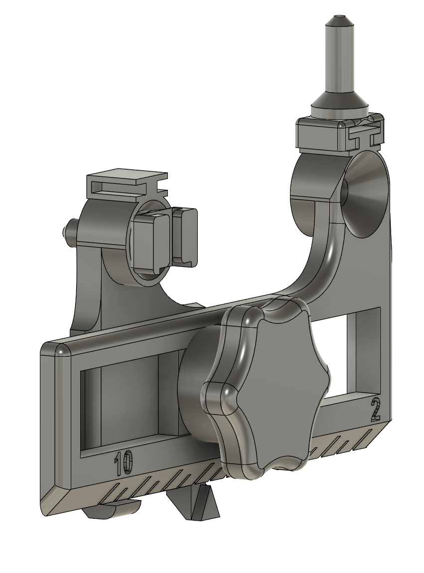 Lockable hole distance measurer with scale (20mm 200mm) [v1.1] by