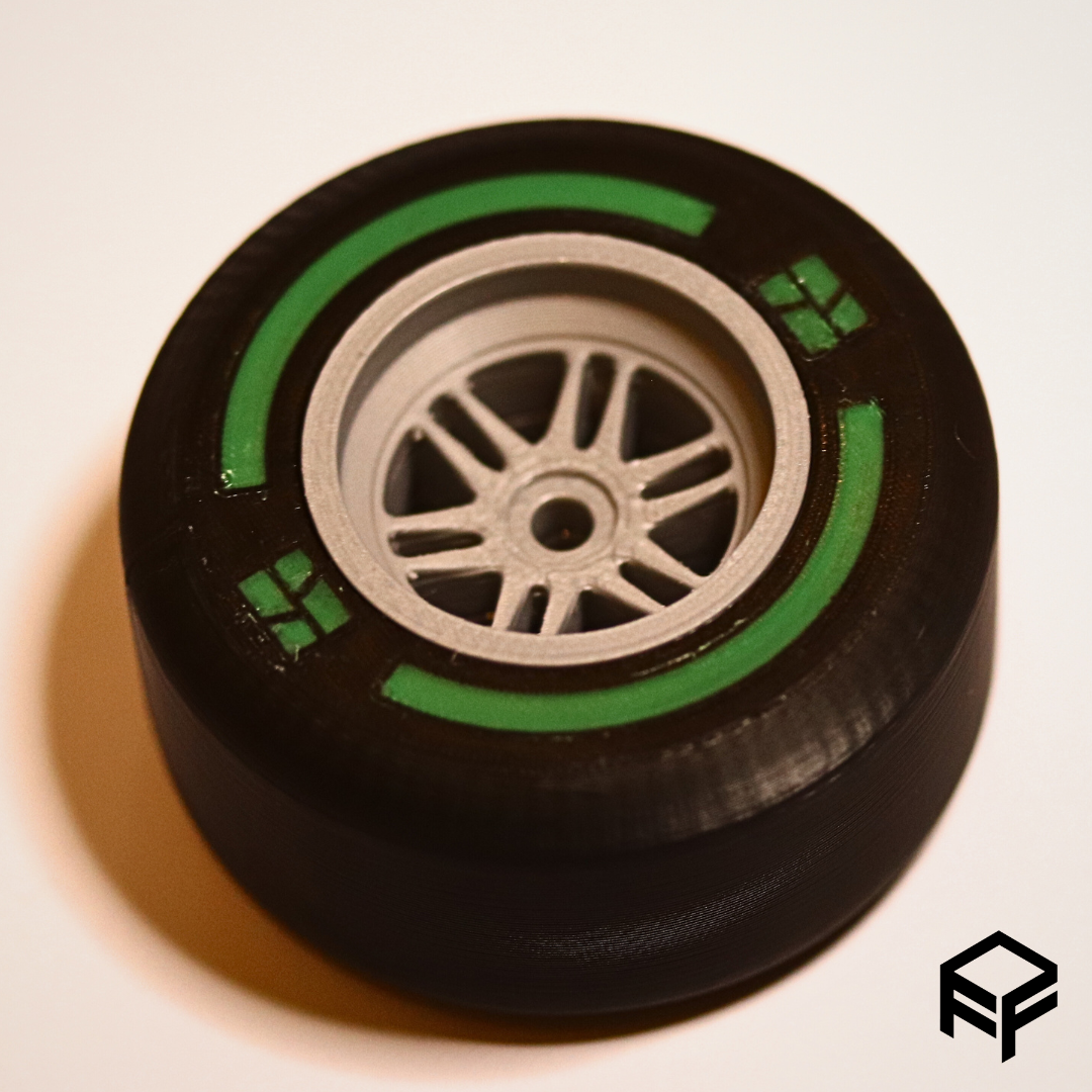 F1 Wheel Inspired Fidget Spinner by FF3D Makes | Download free STL ...