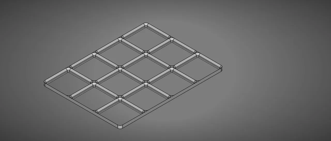 FreeCAD Gridfinity Parametric Baseplate by Stu142 | Download free STL ...