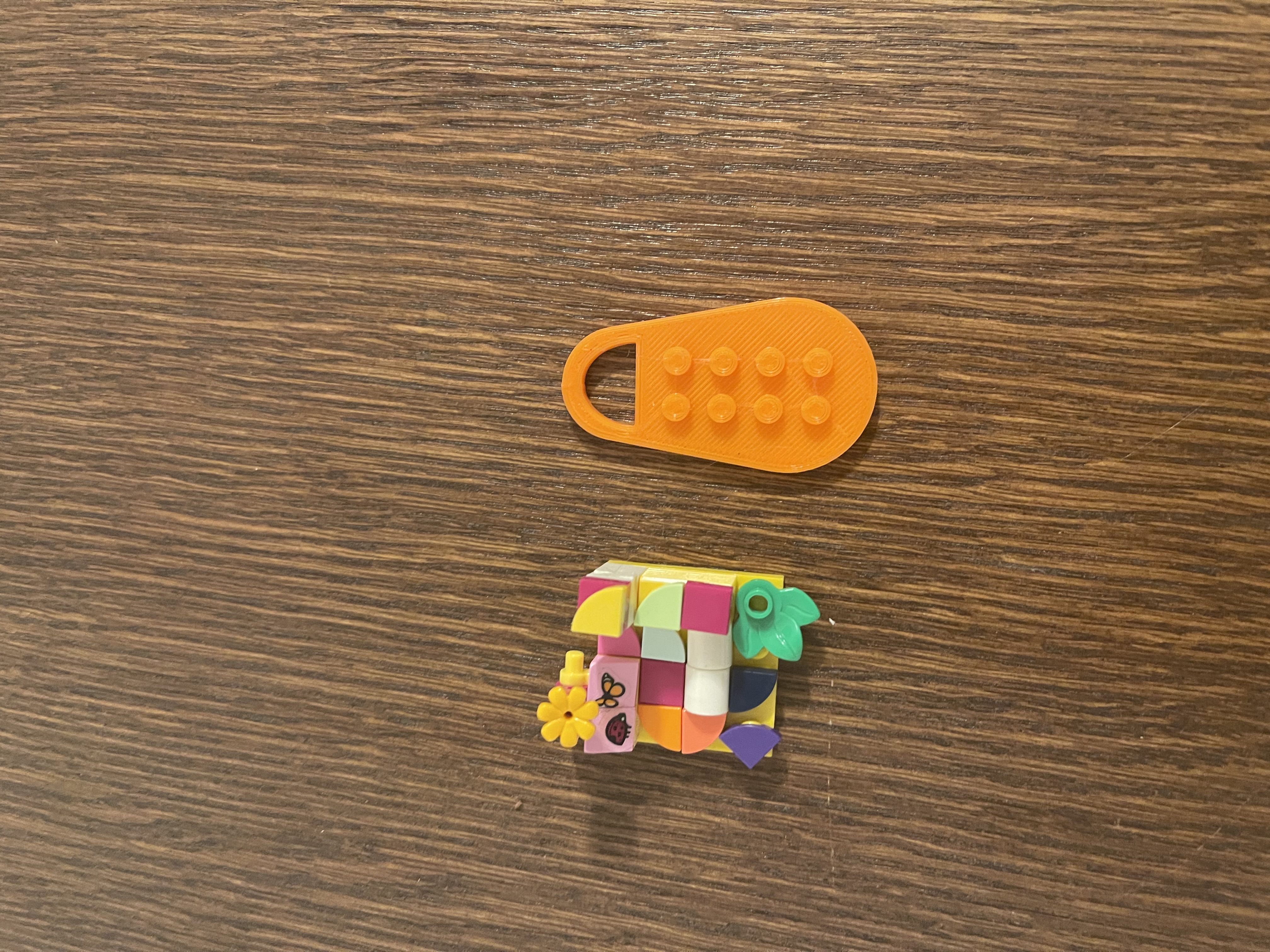 Lego compatible keychain