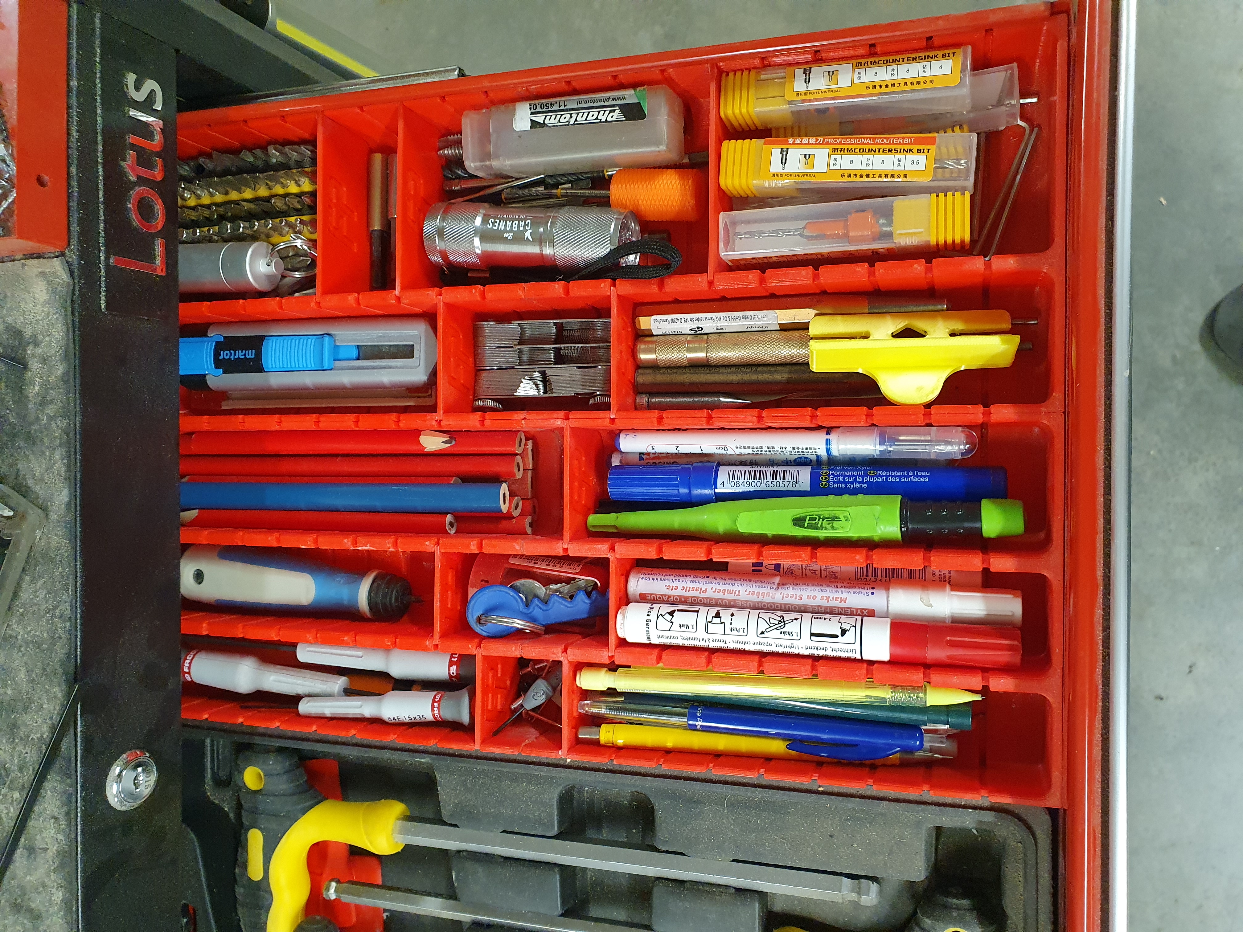 Organizer for tool drawer