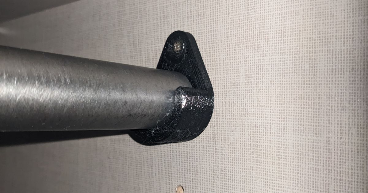 Clothes Rail bracket 25mm System 32 by HolzerMax Download free STL