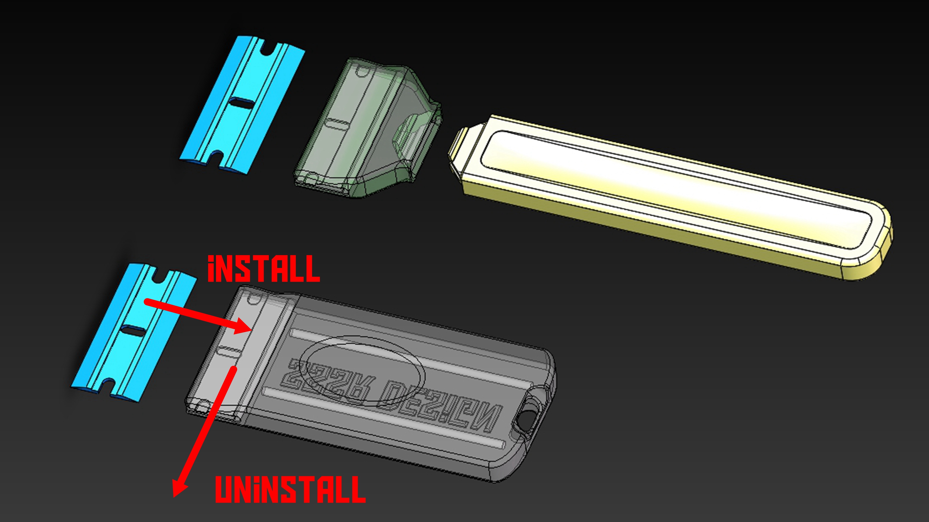 Miniatura 9 do modelo 3D Plastic Scraper
