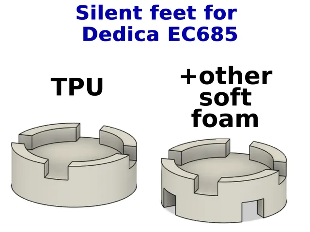 Dedica EC685 silencing feet