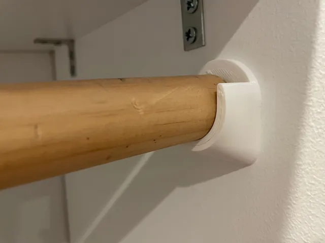 Strong Closet Rod Holder