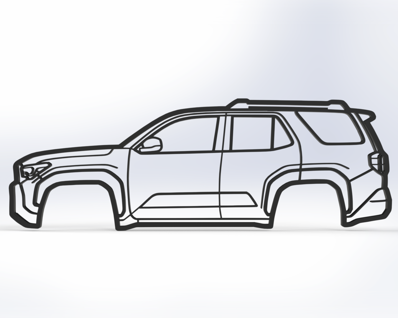 Toyota 4Runner 6th Gen 2D Wall Art