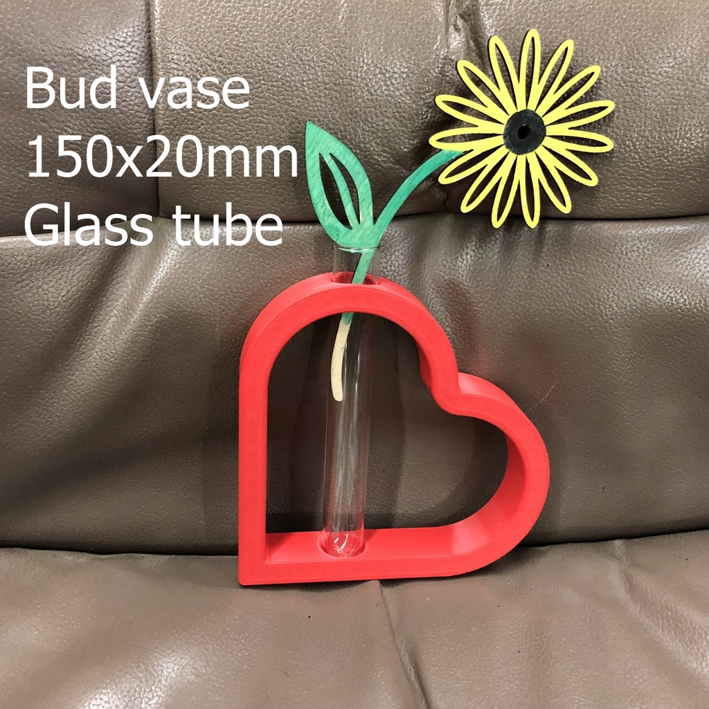 Bud vase using 150x20mm Glass Tube