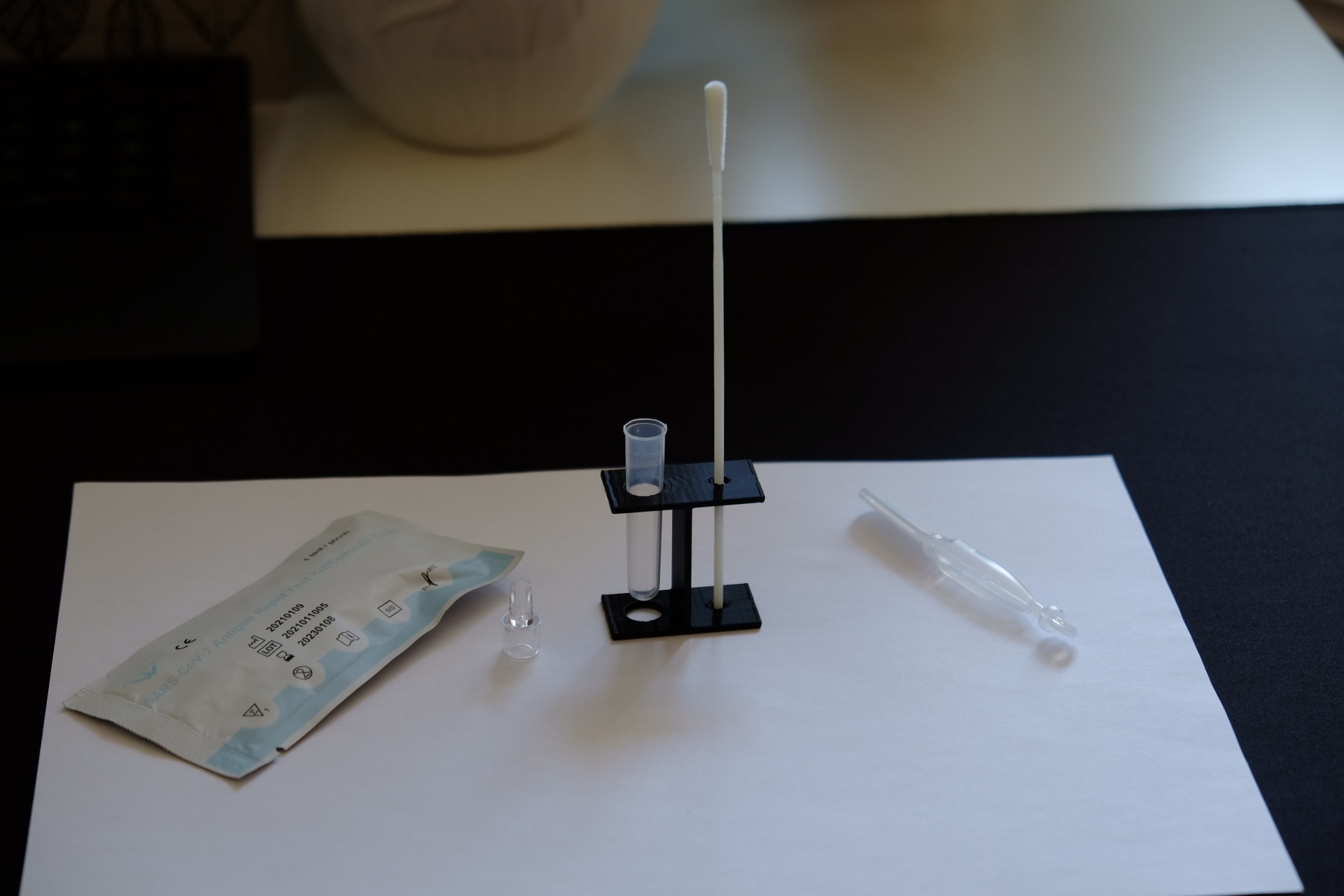 Easy to customize SARS-CoV-2 Rapid Ag Test Tube Holder