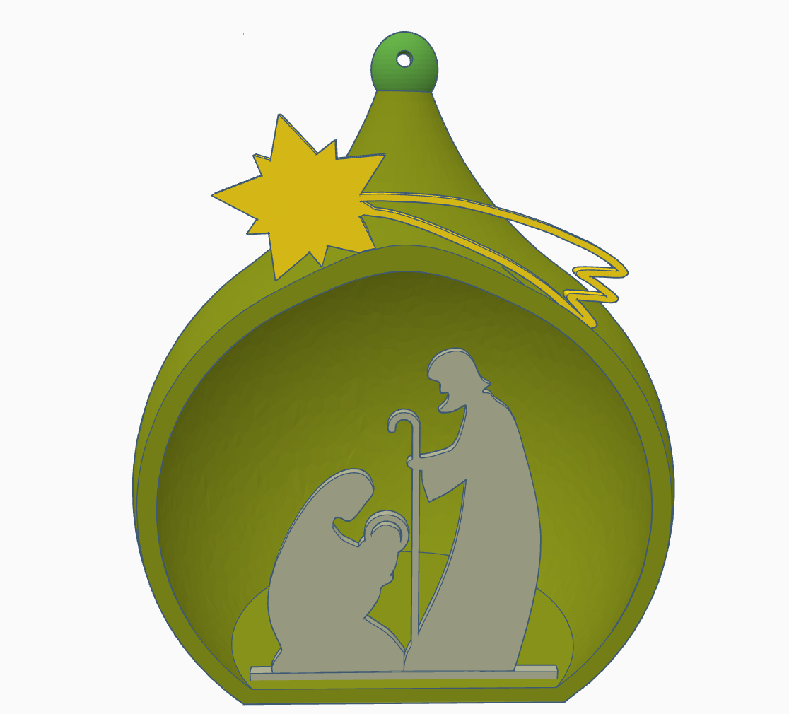 Nativity Scene (ornament) by Sot Kon | Download free STL model | Printables.com