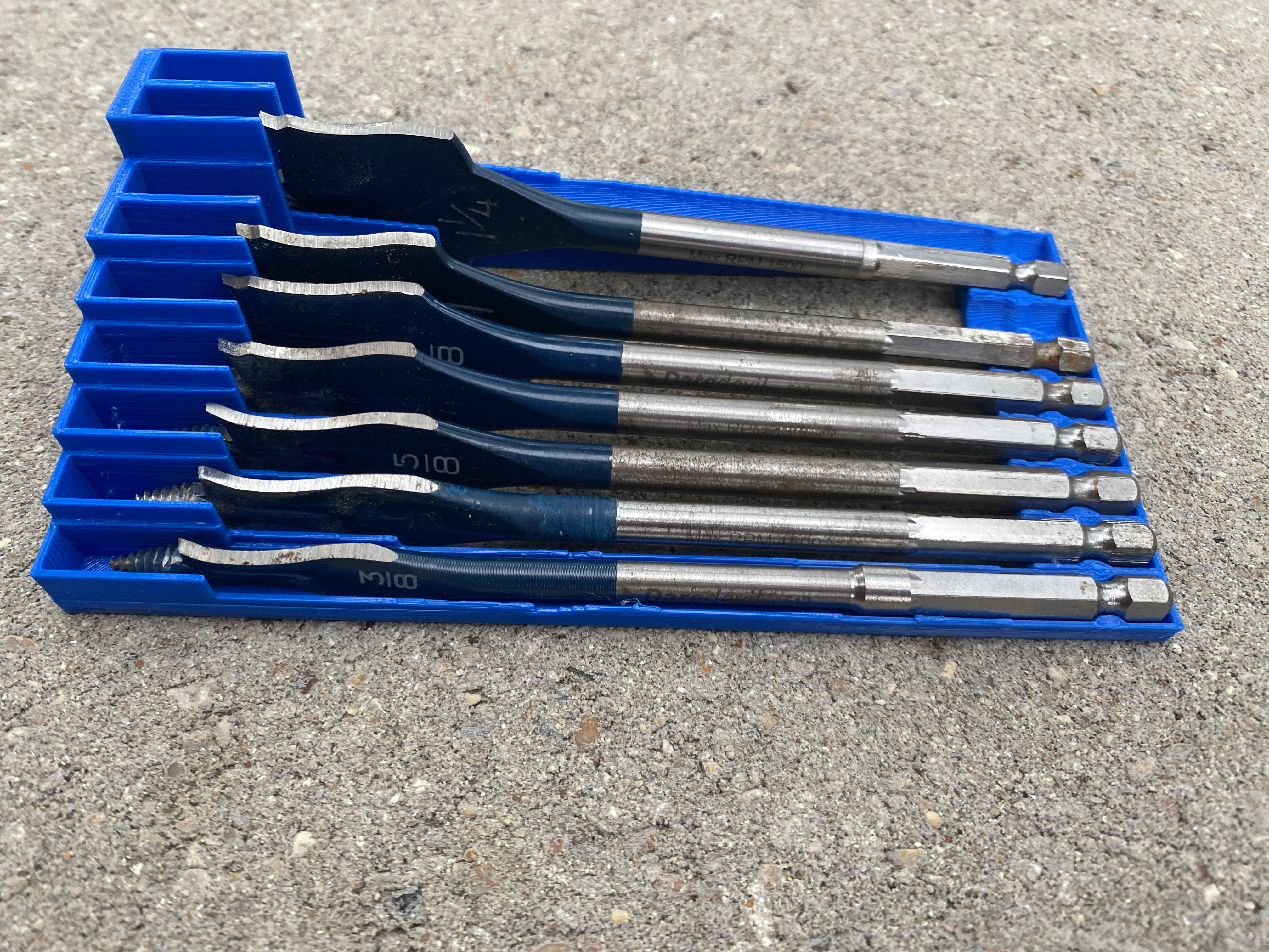 Bosh Daredevil Standard Spade Bit Holder/Rack/Storage [remix]