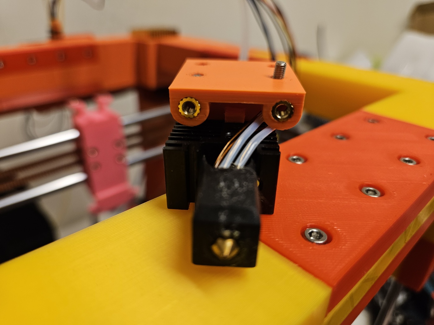 Bambu Hotend mount  for THE 100 v1.1 3D model thumbnail