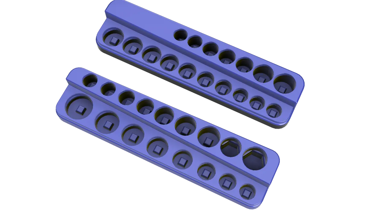 1/4 and 3/8 Drive SAE/Metric Socket Organizers by BXCWorks | Download ...