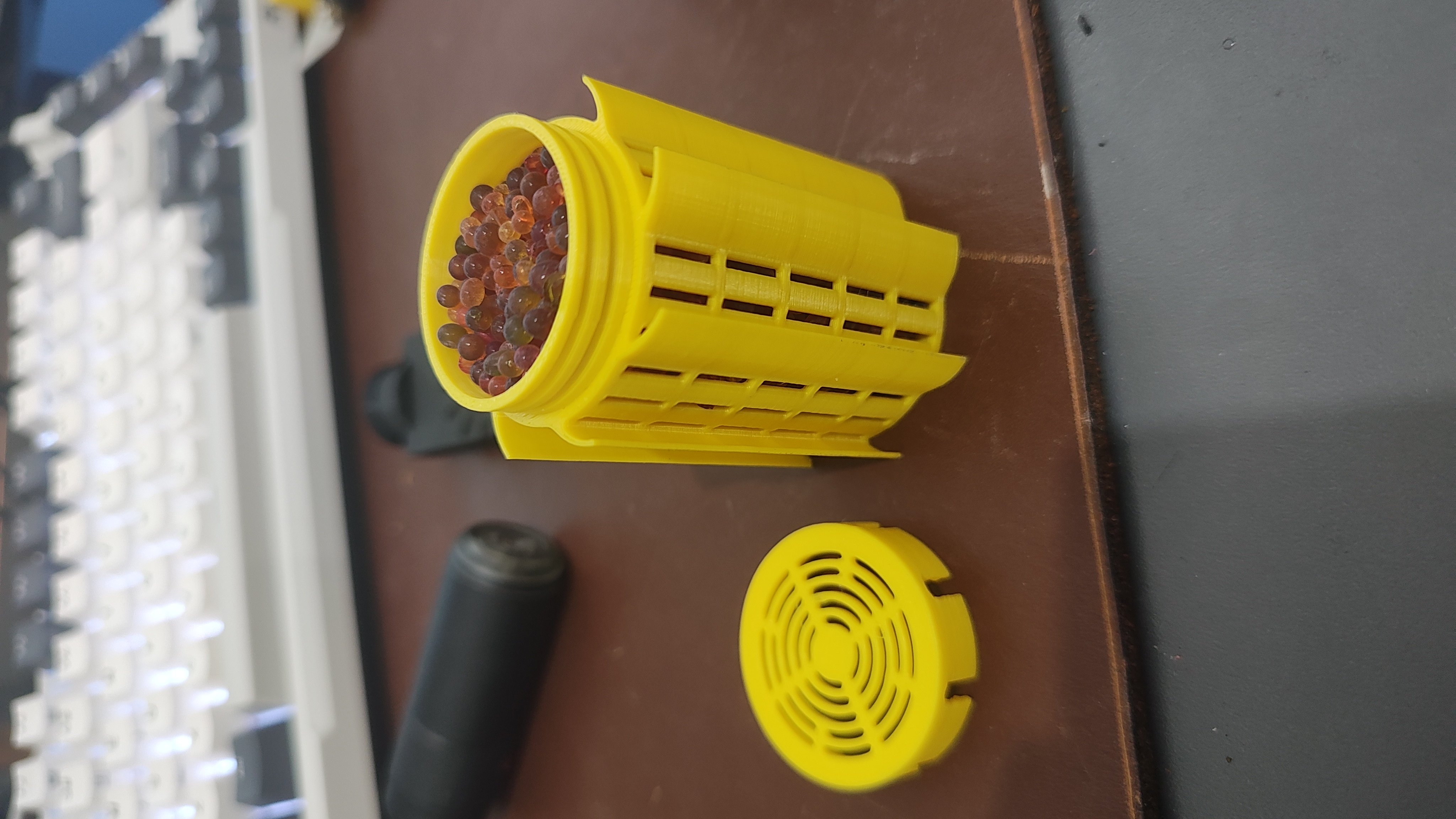 Silica center spool container (50x68mm - More air contact)