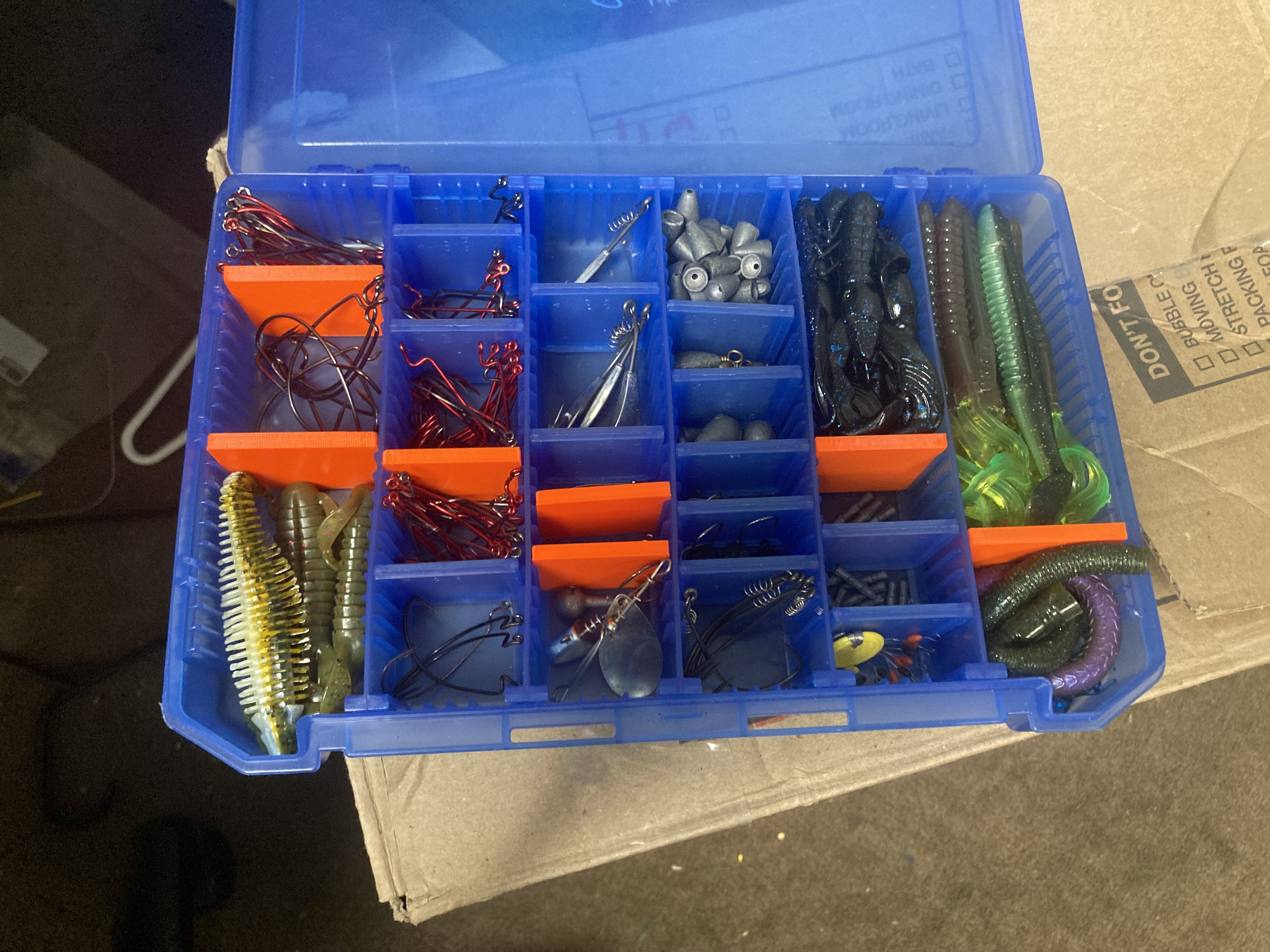 extra dividers for a Gamakatsu G-box 3600 utility case
