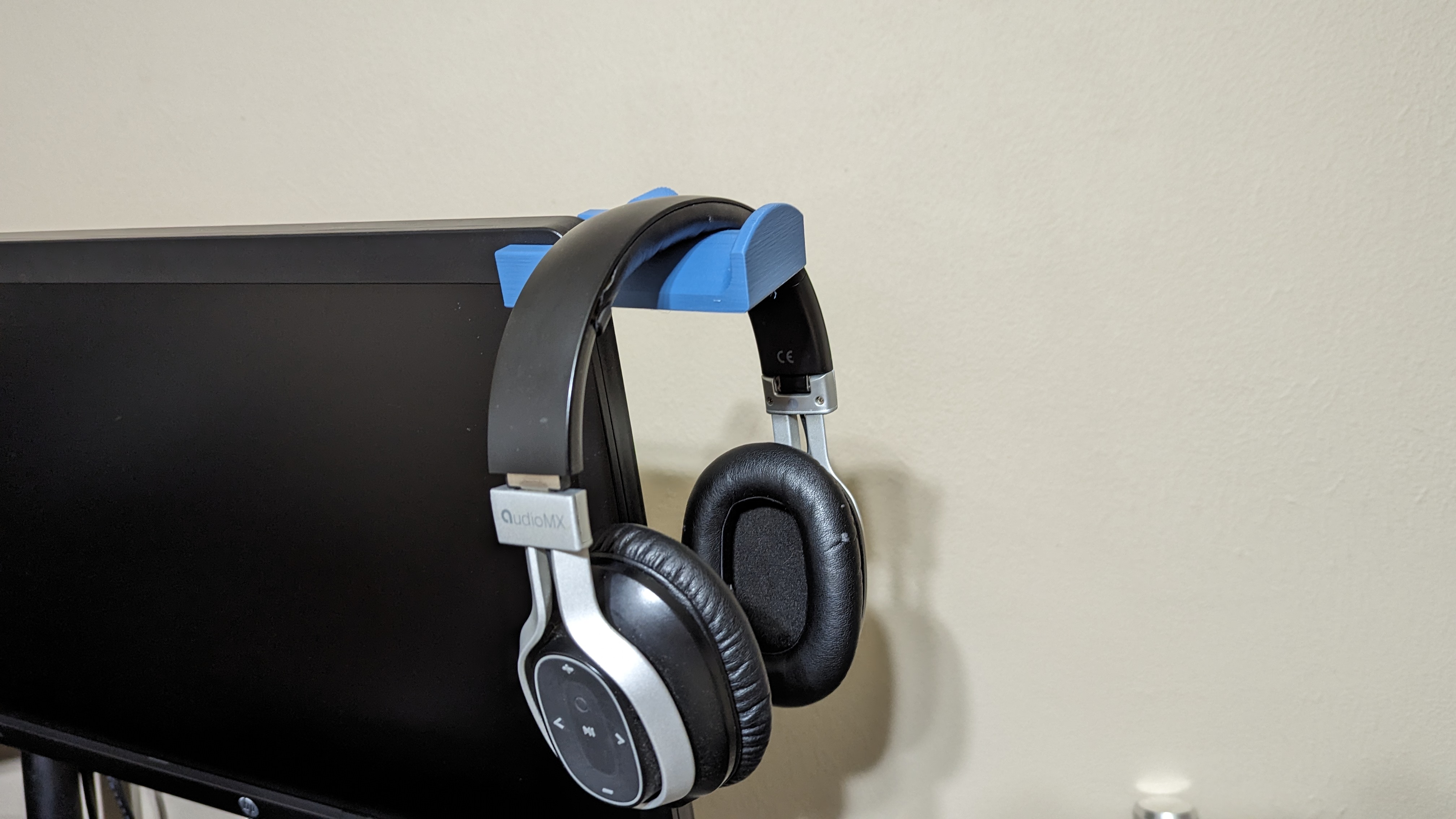 Monitor headphone clamp by 86problems download free stl model