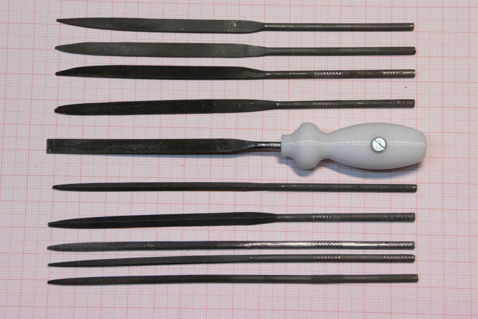 Handle for needle files