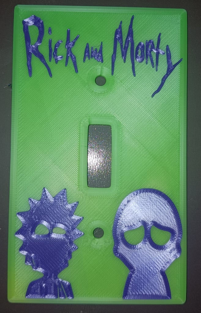 RICK AND MORTY LOGO LIGHTSWITCH COVER