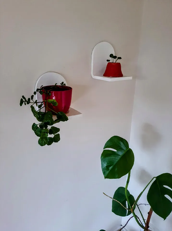 Mini plant shelf / floating shelf by EtiT | Download free STL model |  Printables.com