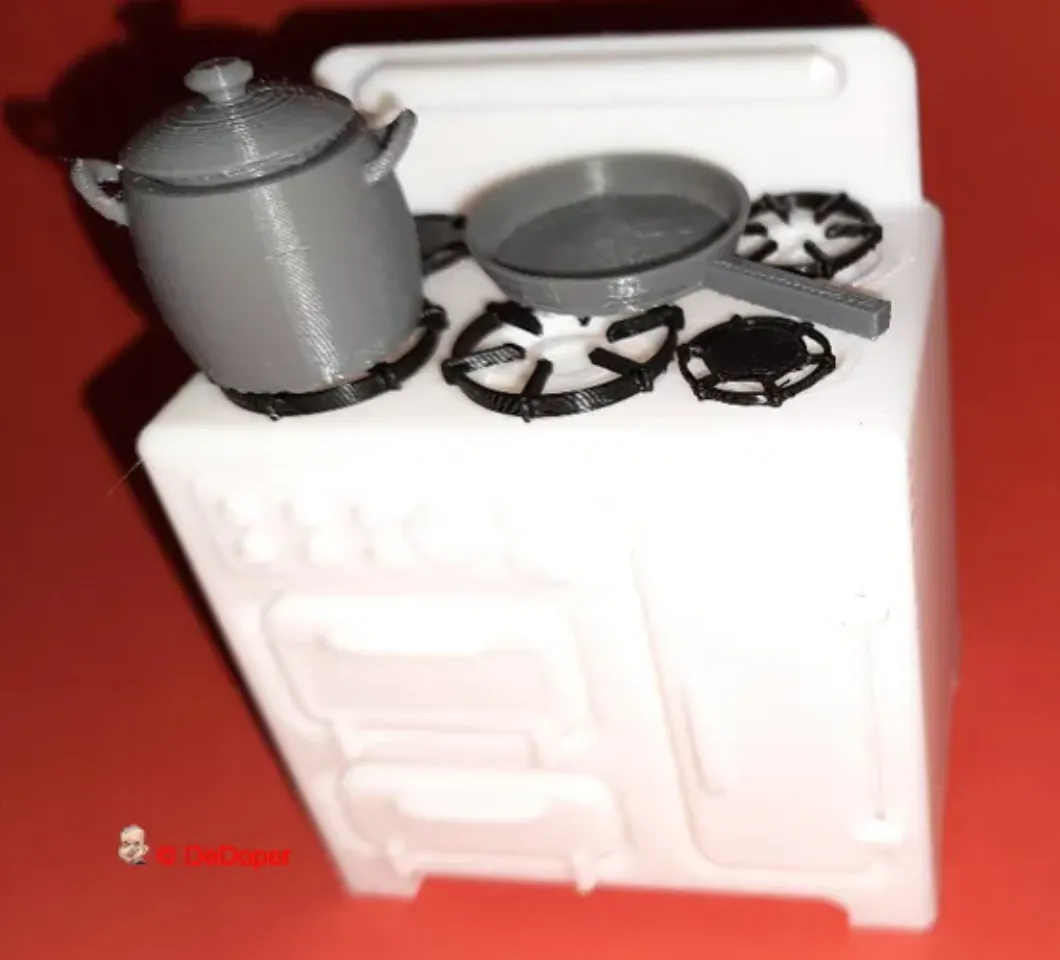 Miniature vintage stove by Dedoper | Download free STL model