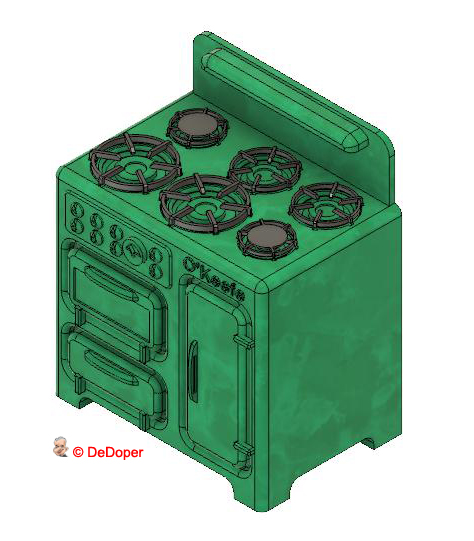 Miniature vintage stove