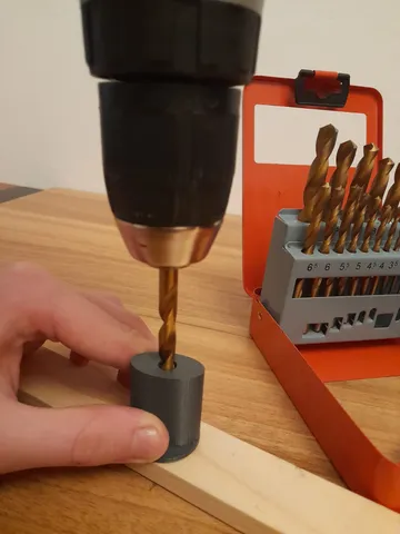 Drilling aid for 90 degree angle