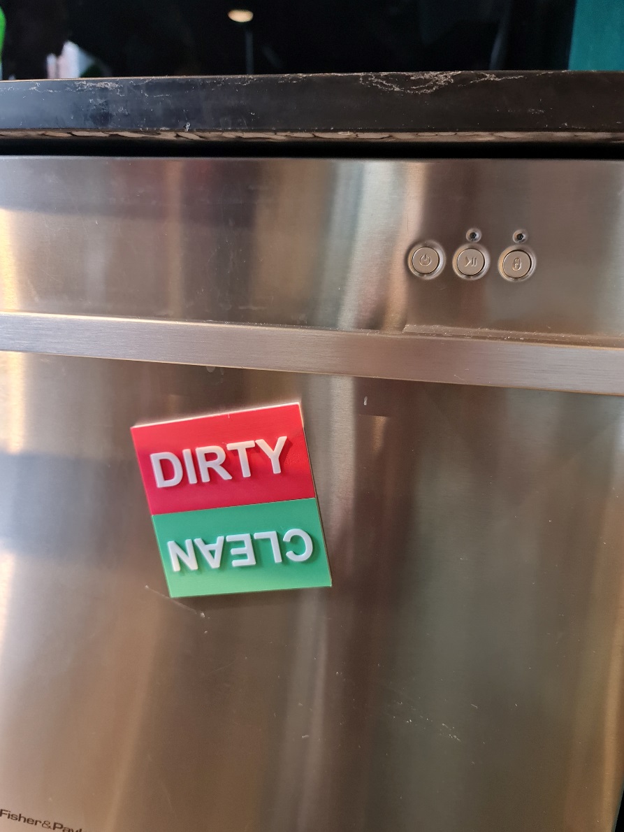 Simple dishwasher sign by sengineer Download free STL model