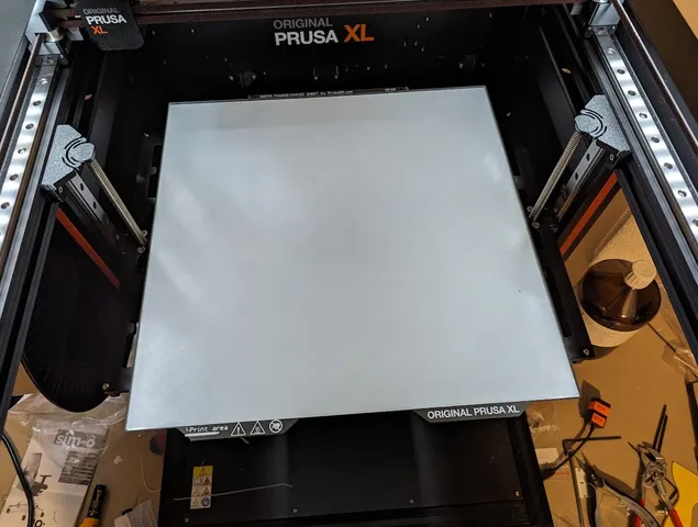 Prusa XL print bed cleaner and first layer test