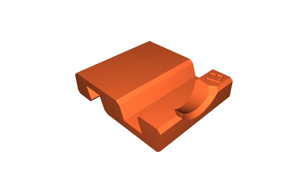 Phone stand with finger notch by mschmitt | Download free STL model ...