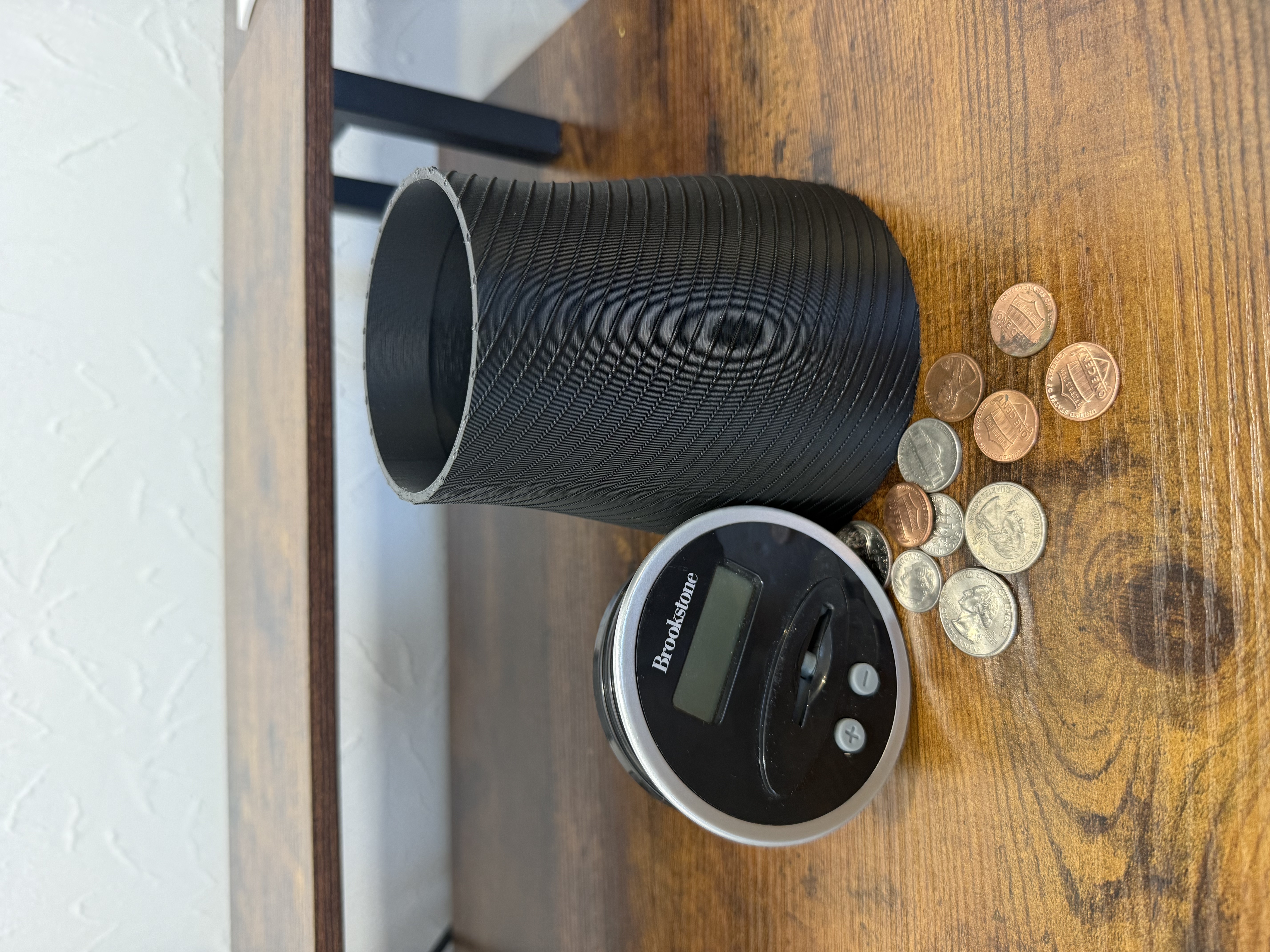 Brookstone Coin Counter Collection Jar