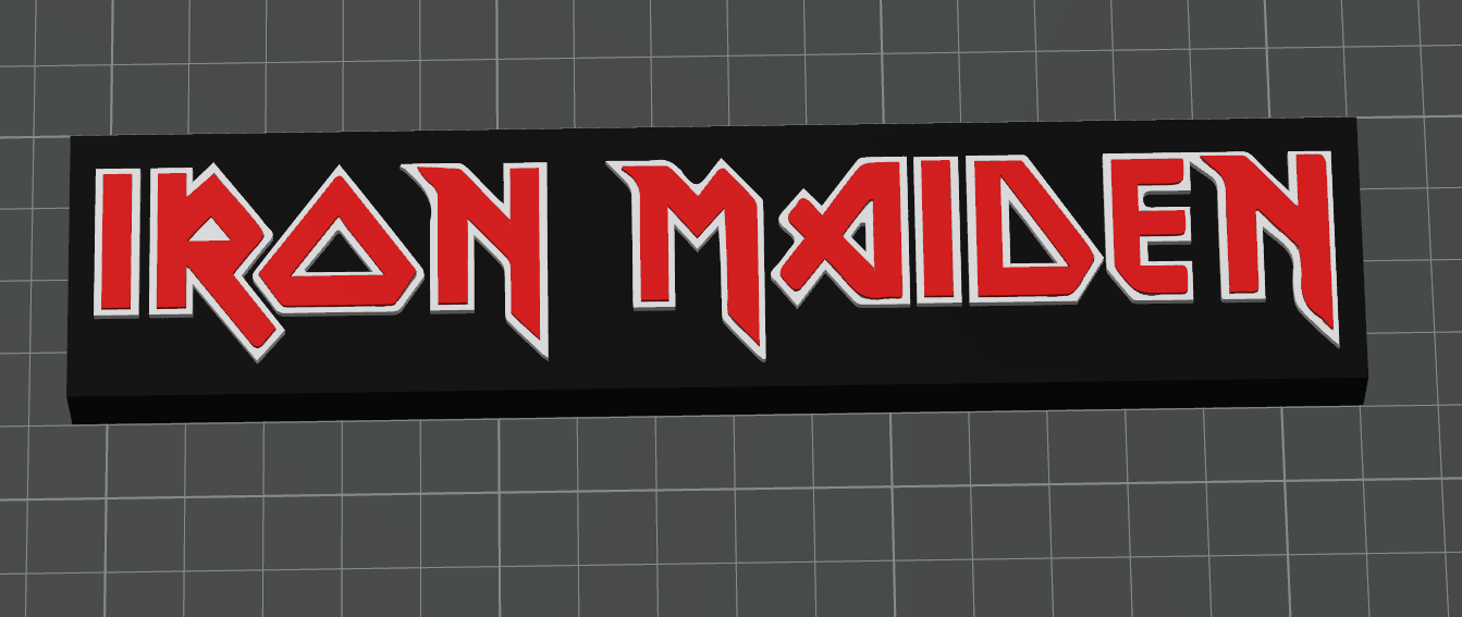 Iron Maiden Band Sign by rsnider2 | Download free STL model ...