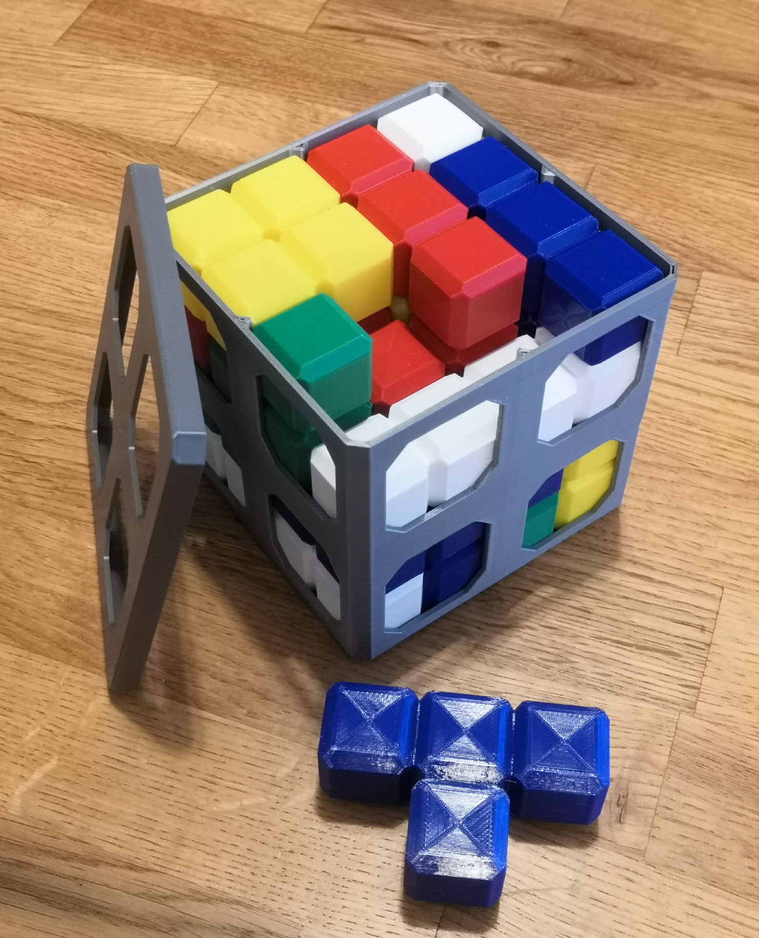 3D Tetromino Puzzle Box (customizable)