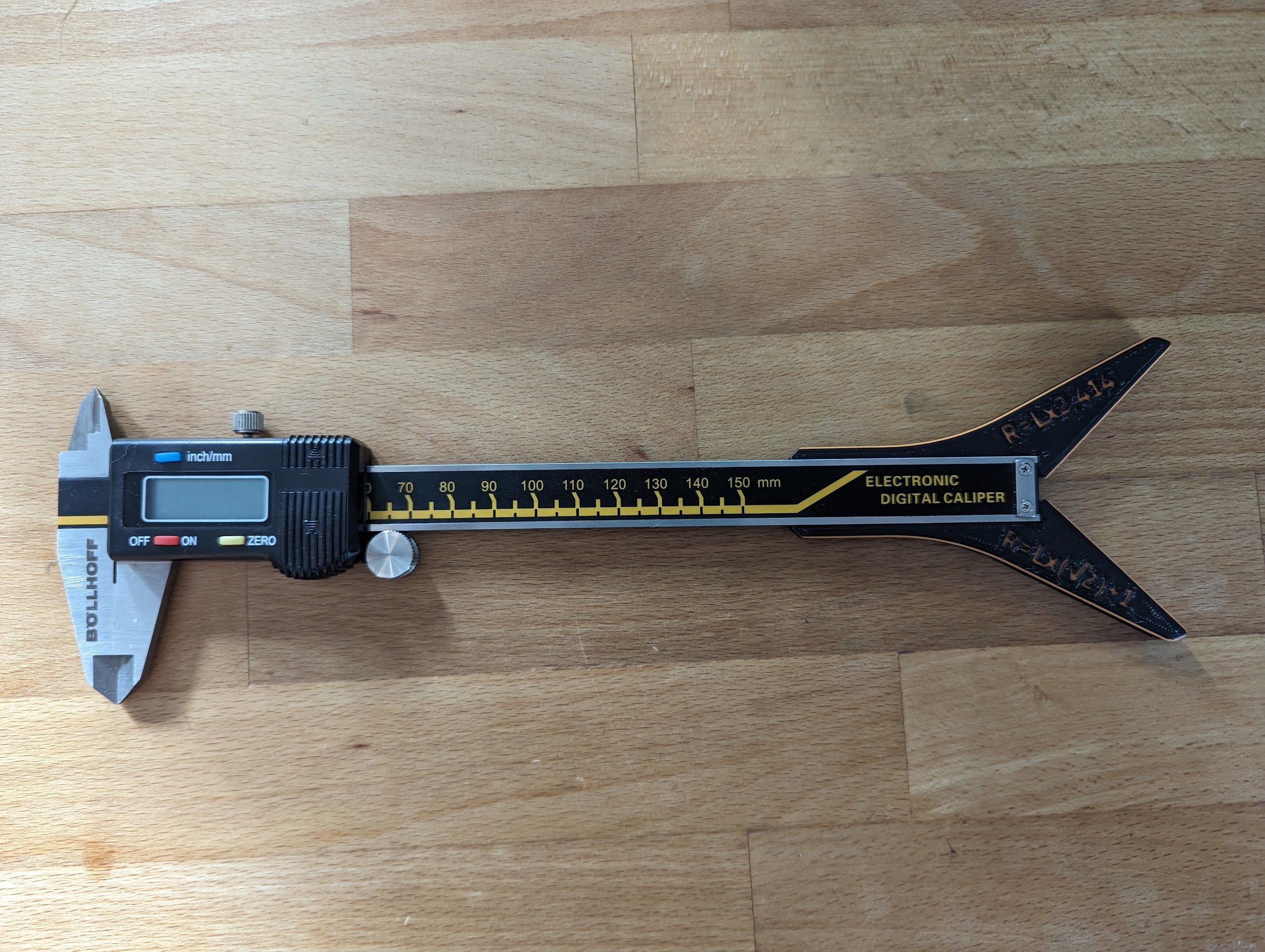 Caliper Fillet Radius Gauge / Radiusmesser für Messschieber by BoobFrog