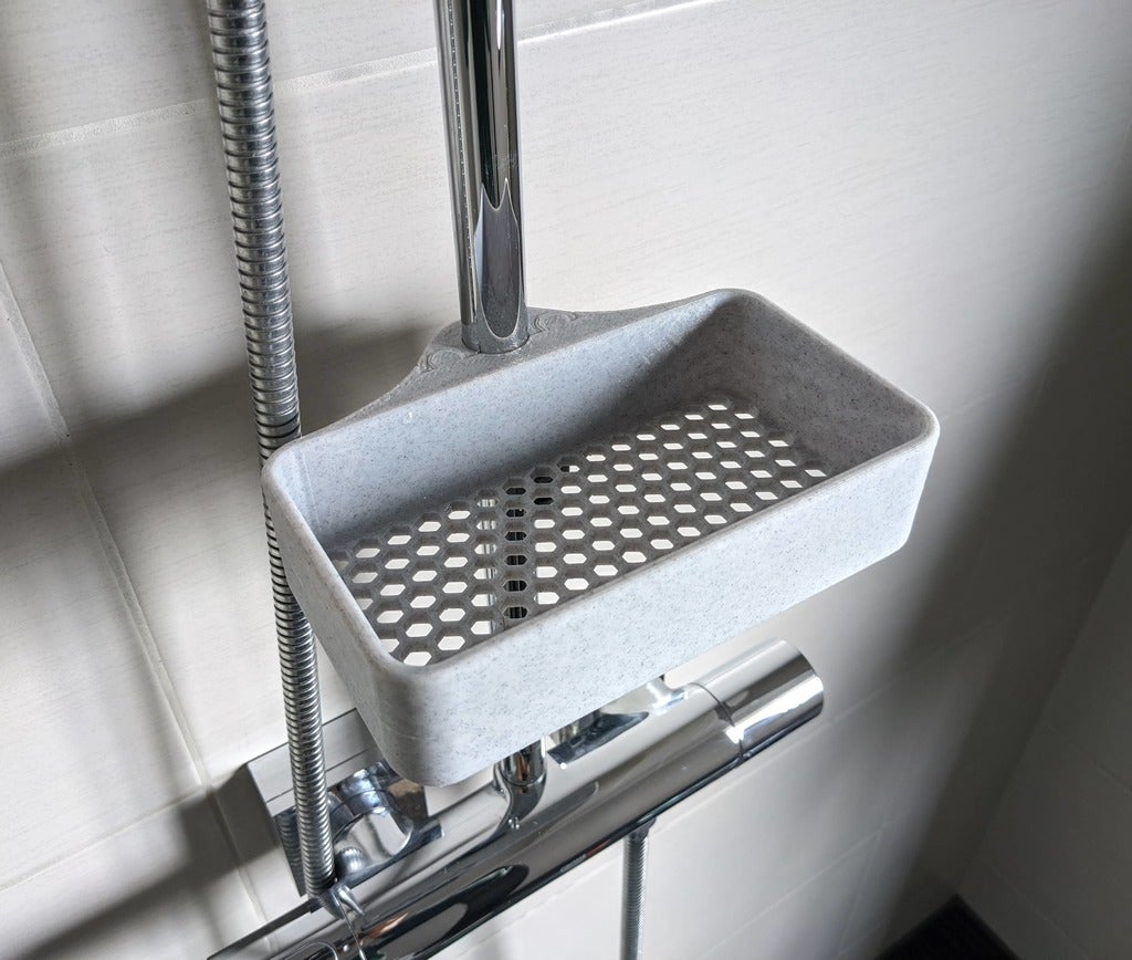 Honeycomb Shower Shelf (Shower Pole Mount)