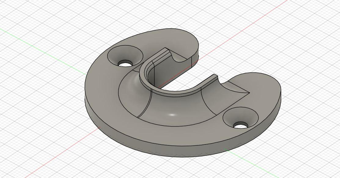 Wardrobe rod holder by Damian Breza Download free STL model