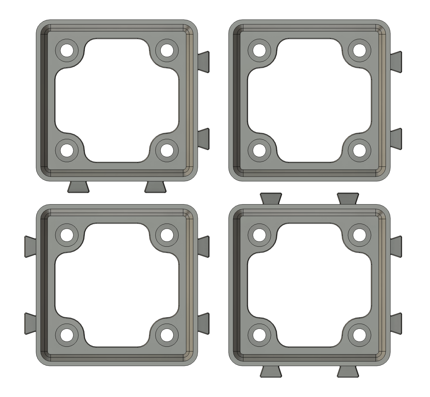 Dovetail Gridfinity Base - Multiple Dovetail Options