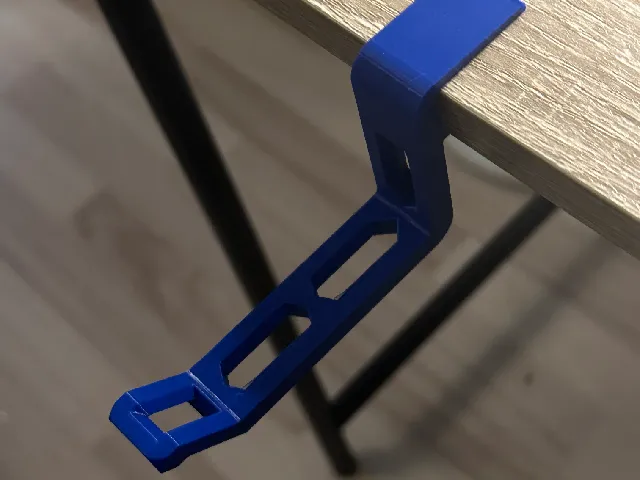 Hexagonal Headphone Hanger with clip (No screws)