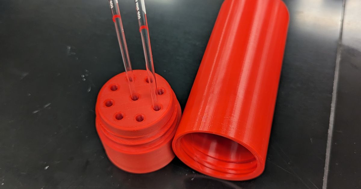 NMR Tube Case by EchoCranium Download free STL model