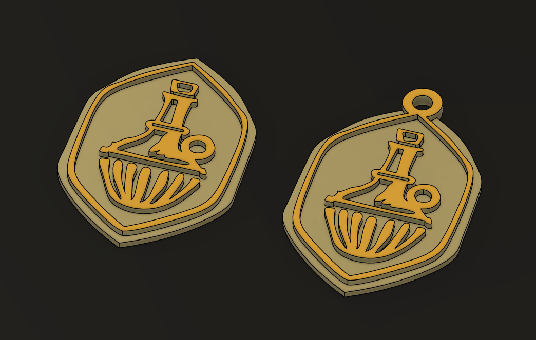 Baldur's Gate 3 symbol keychain