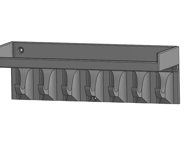 Key hooks with shelf [easy to print]