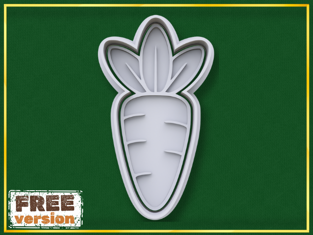 Easter Carrot Cookie Cutter