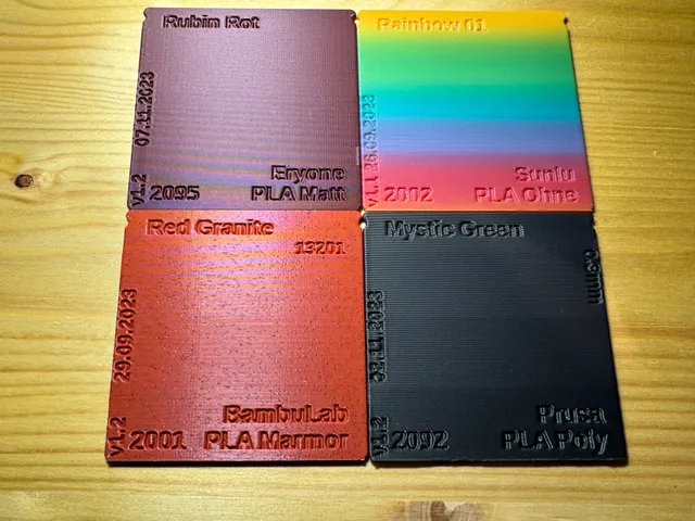 Swatches for Filament Box