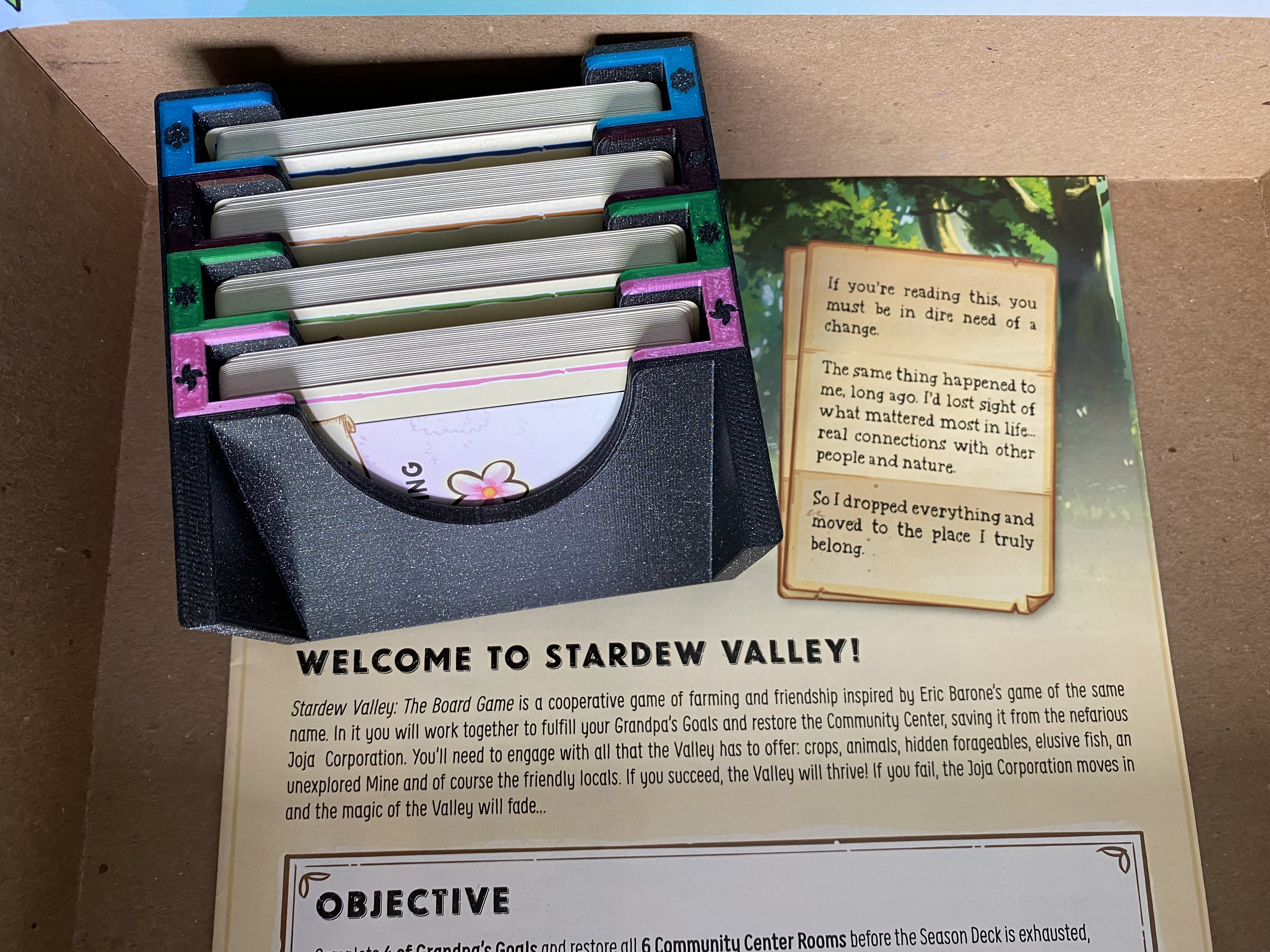 Stardew Valley Board Game Insert (Multi Color): Season Cards