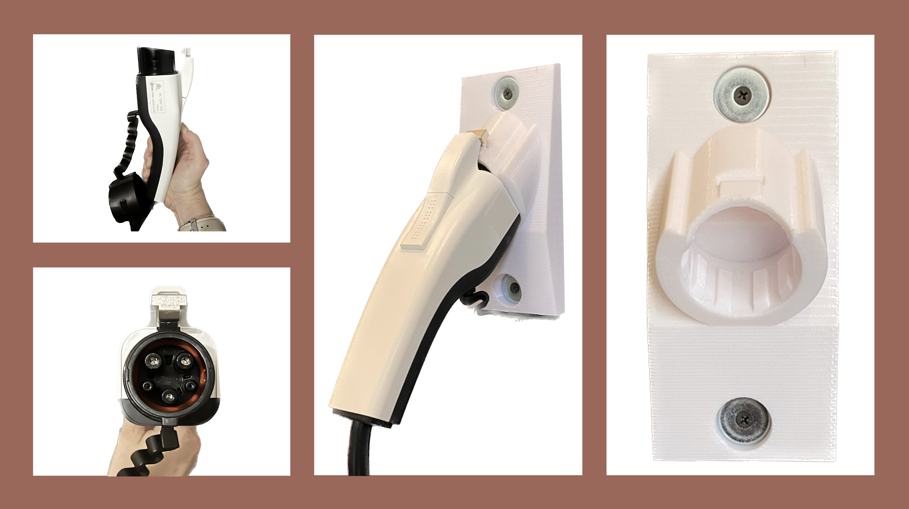 Wall Mount Car Charger Holder (Made For Ioniq5)